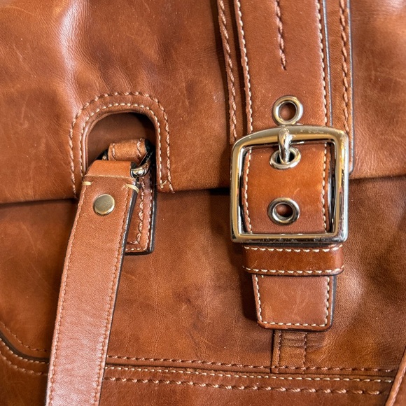 COACH Y2K HAMILTON NEEDS TLC Brown Leather satchel - Picture 4 of 9